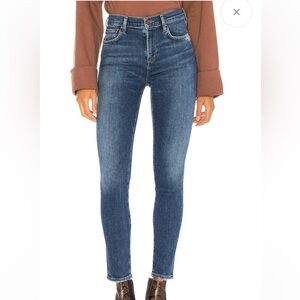 AGOLDE Sophie Distressed Mid-Rise Ankle Skinny Jeans Waist 29